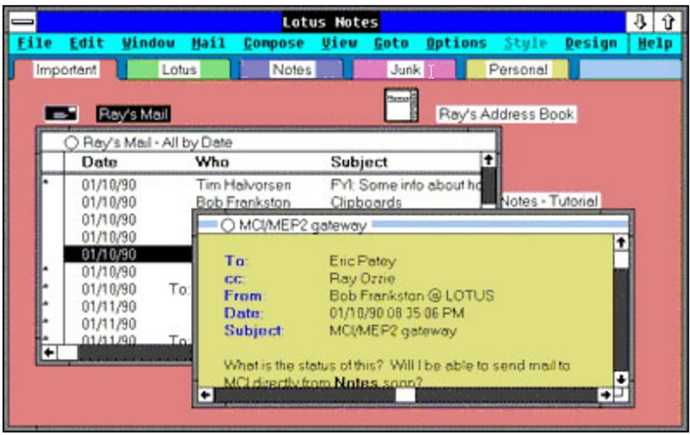 Lotus Notes - 1989