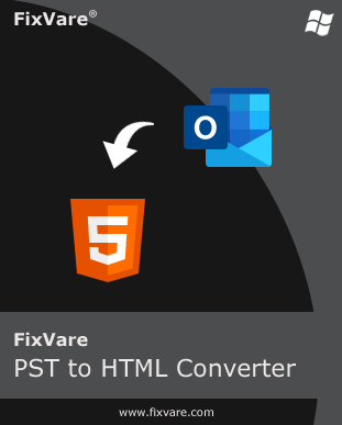 Caja de software PST a HTML