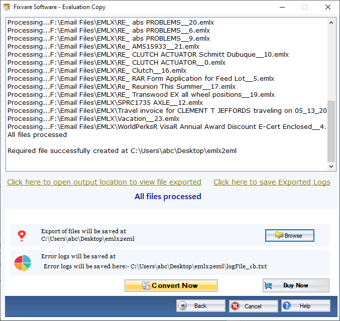 Converter formato EMLX para EML