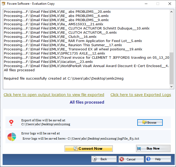 Convert EMLX to MSG Format