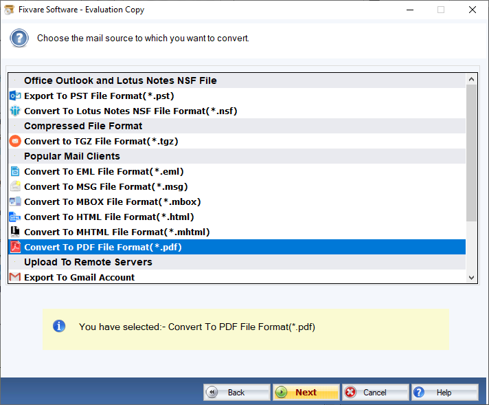 EMLX to PDF Export Option