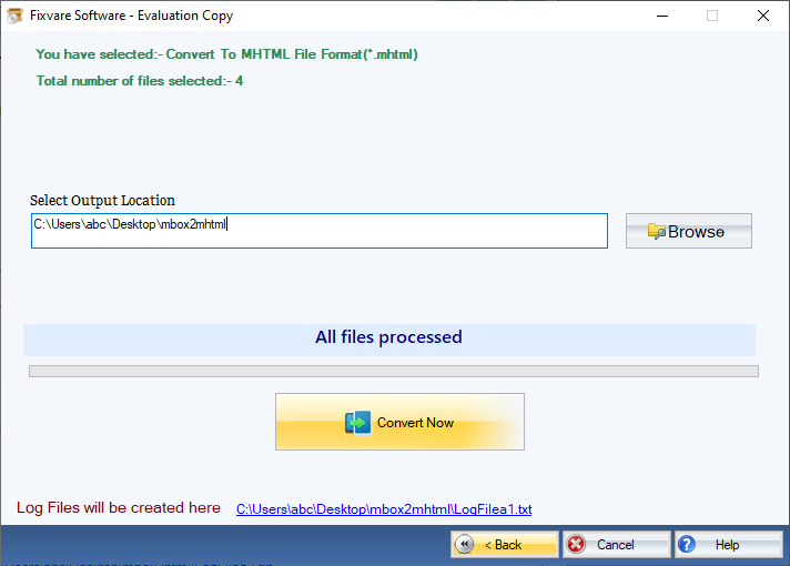 Converter MBOX para formato MHTML