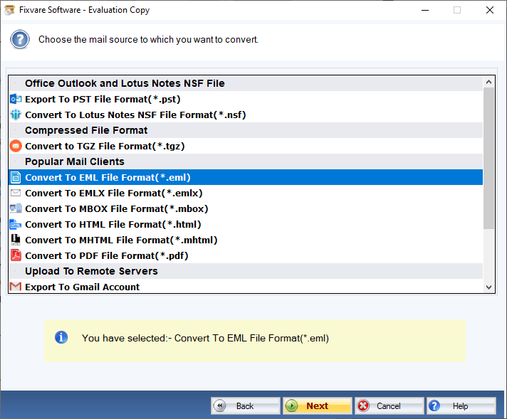 How to export an email message to the MSG and EML format