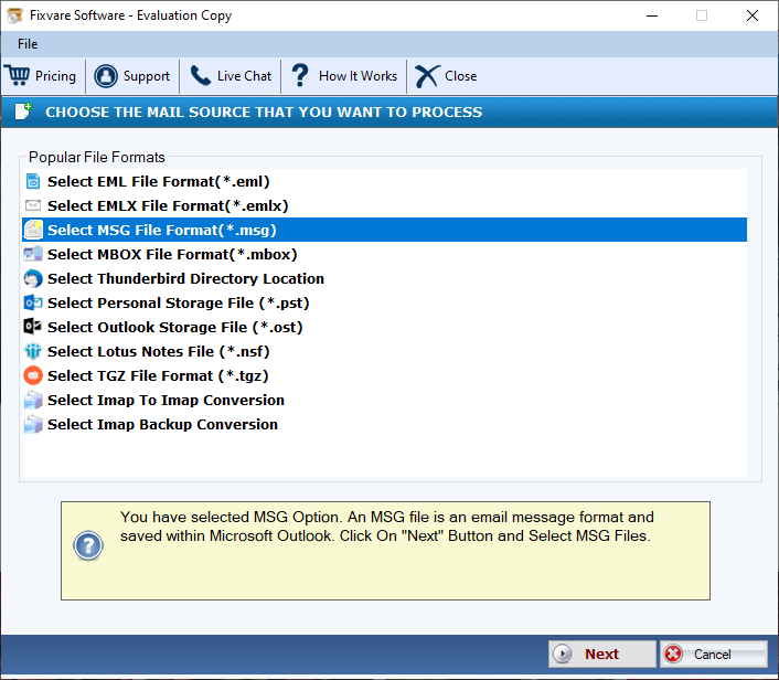 MSG to PST Converter