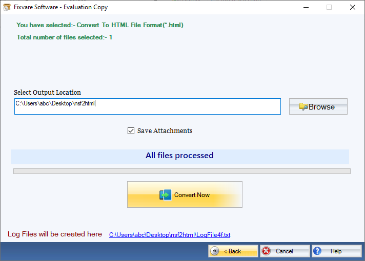 Convert NSF to HTML Format