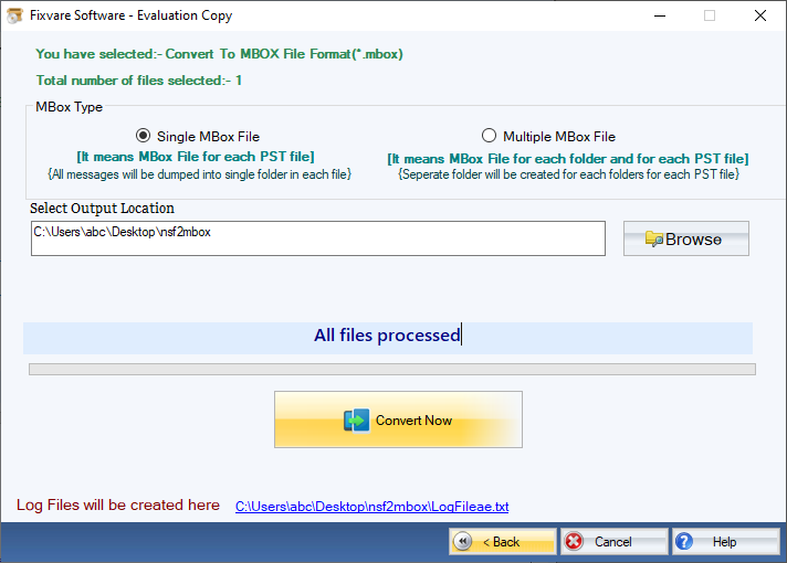 Convert NSF to MBOX Format