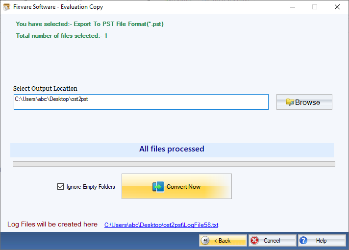 Converter OST para o formato PST