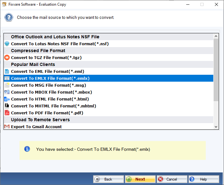 Select EMLX