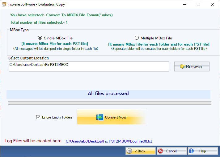 Converter PST para MBOX