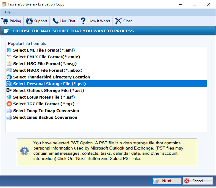 PST to NSF Converter