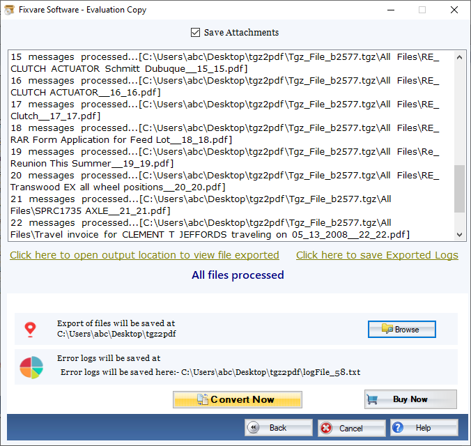 Convertir TGZ a formato PDF